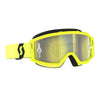 Lunette de Motocross Primal Scott jaune et noir, lentille miroir