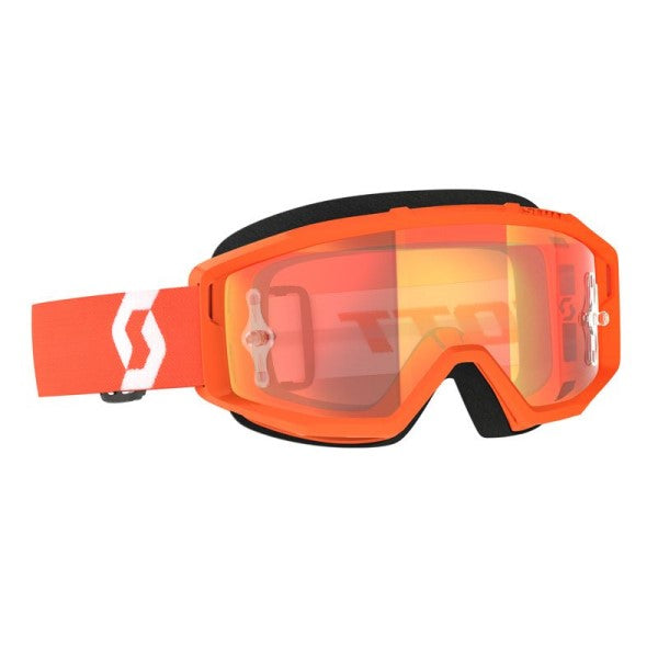 Lunette de Motocross Primal Scott orange, lentille miroir