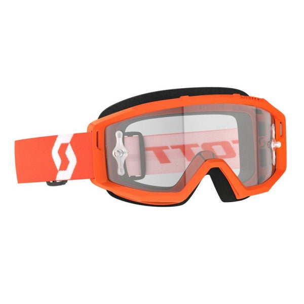 Lunette de Motocross Primal Scott orange, lentille claire
