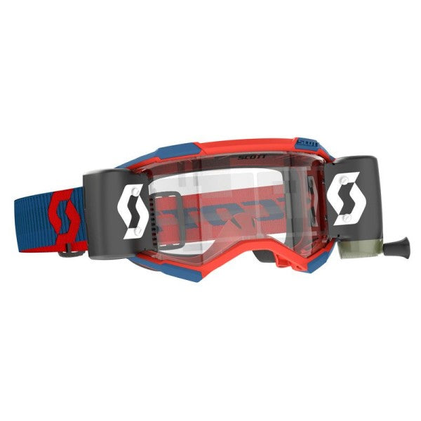 Lunette de Motocross Fury WFS Scott bleu et rouge