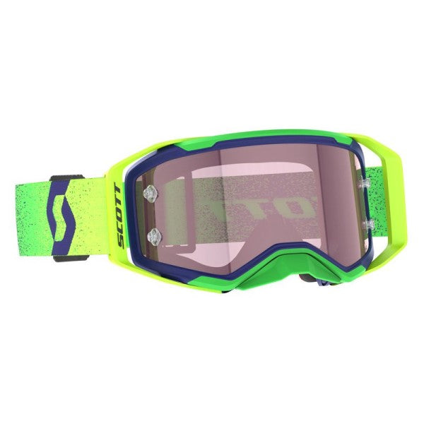Lunette de Motocross Prospect 2.0 AMP Scott mauve et jaune lentille claire