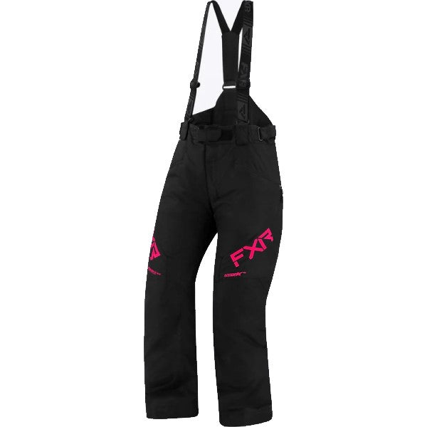 Pantalon de Motoneige Fresh noir fushia, de face