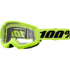 Lunettes de Motocross Strata 2 Lentille Clair Haute visibilité 