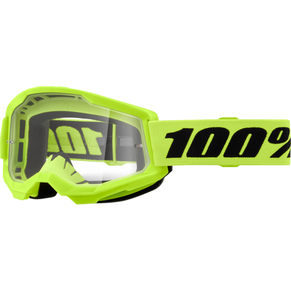 Lunettes de Motocross Strata 2 à Lentille Claire 100% Vert