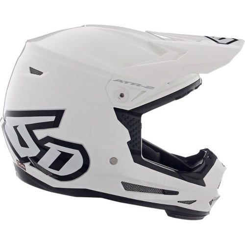 Casque de Motocross ATR-2 Solid Junior Blanc de gauche