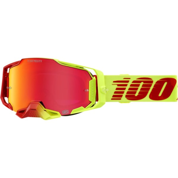 Lunettes de Motocross Armega Hiper à Lentilles Miroir Jaune/Orange