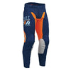 Pantalon de Motocross Launchmode Futura/ bleu orange/de face