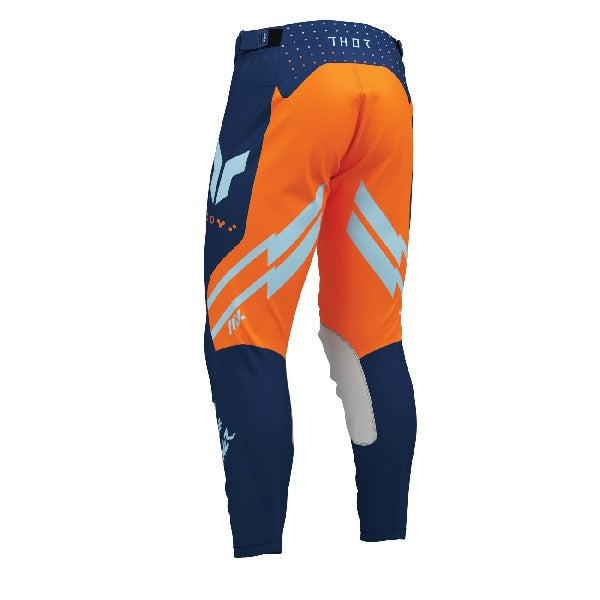 Pantalon de Motocross Launchmode Futura/ bleu orange/de dos