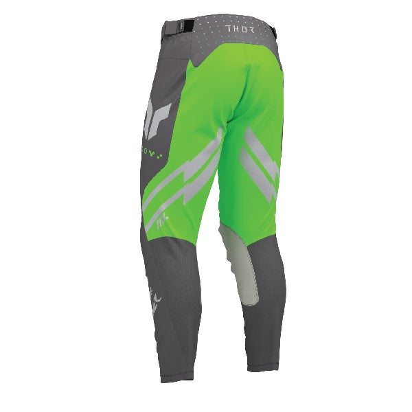 Pantalon de Motocross Launchmode Futura/ gris vert/de dos