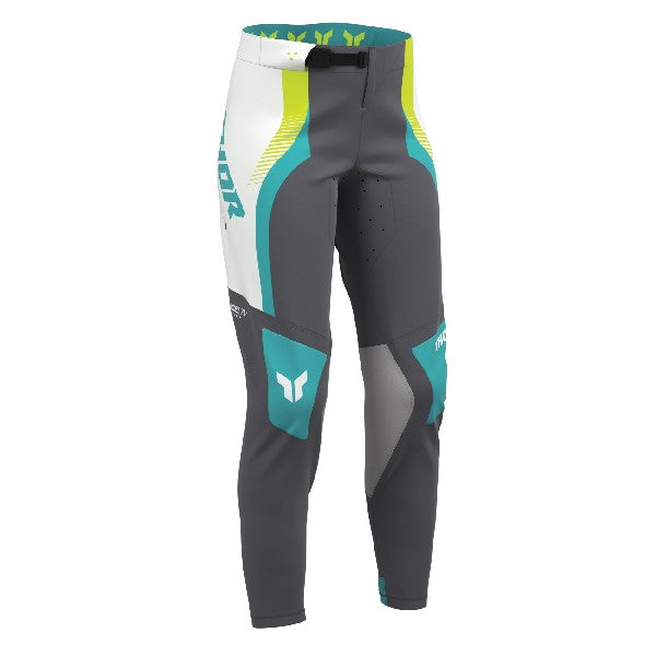 Pantalon de Motocross Velocity Femme Thor / gris / de face