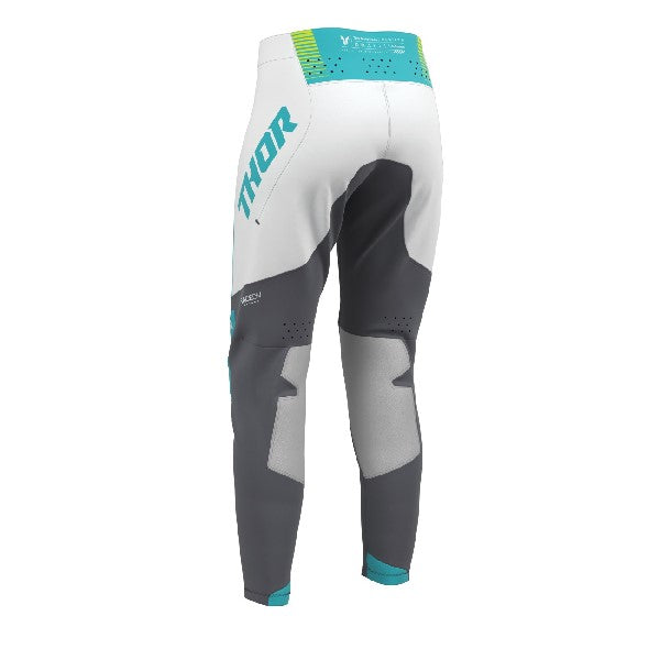 Pantalon de Motocross Velocity Femme Thor / gris / de dos
