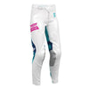 Pantalon de Motocross Launchmode Bleach Femme Thor/ de face/ blanc bleu