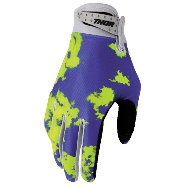 Gants de Motocross Launchmode Bleu Jaune