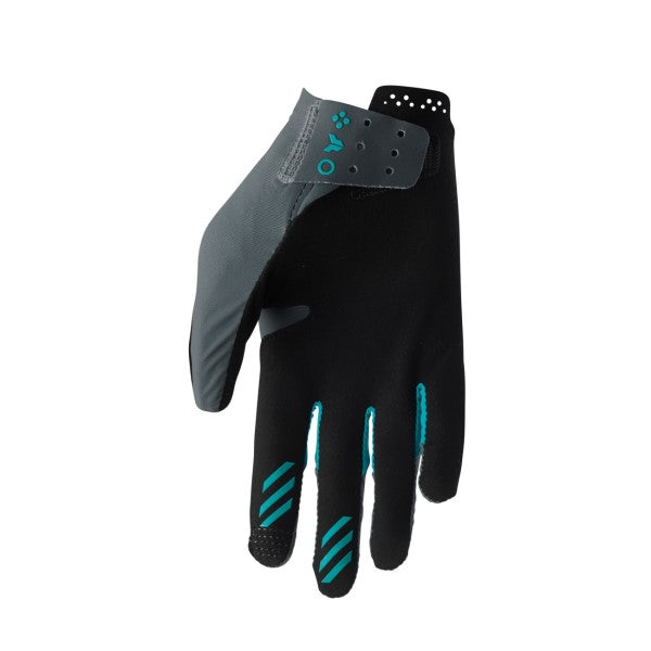 Gants de Motocross Sportmode Femme Gris Bleu, Paume