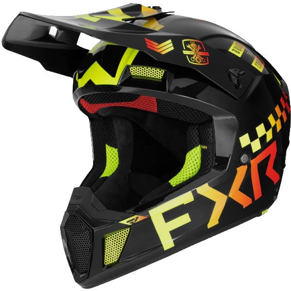 Casque de Motocross Gladiator Clutch Haute-Visibilité