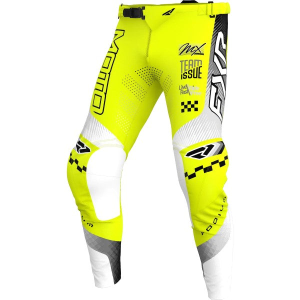 Pantalon de Motocross Podium Gladiator Haute-Visibilité/Noir de face