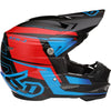 Casque de Motocross ATR-2 Mach Rouge/Bleu côté gauche