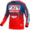 Chandail de Motocross Clutch Bleu/Rouge