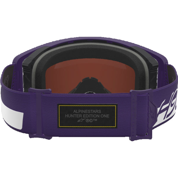 Lunette de Motocross Supertech Hunter Lawrence  Mauve/Argent, arrière 