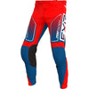 Pantalon de Motocross Clutch FXR Bleu/Rouge de devant