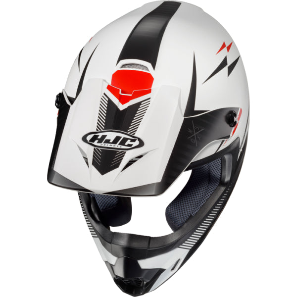 Casque de Motocross CS-MX2 Tweek SF HJC noir et rouge, dessus