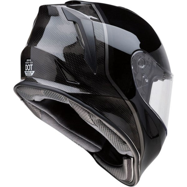 Casque Intégral de Moto Warrant Kuda/Noir de gauche