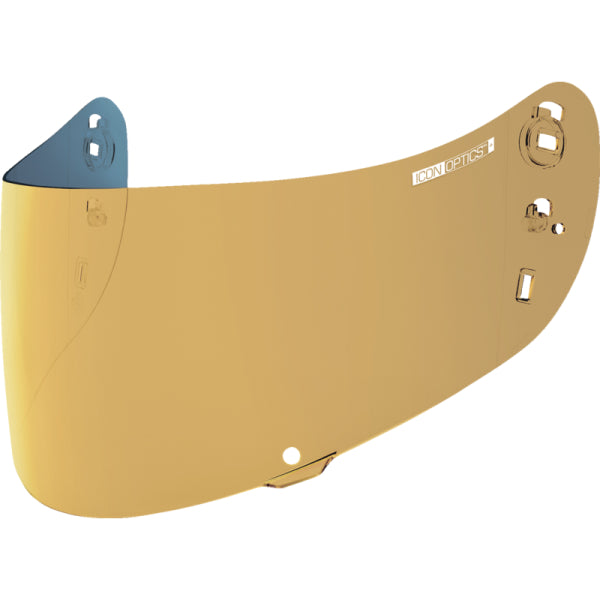 Visière de Moto Optic 22.06 Miroir Bronze Icon, Vue 3/4