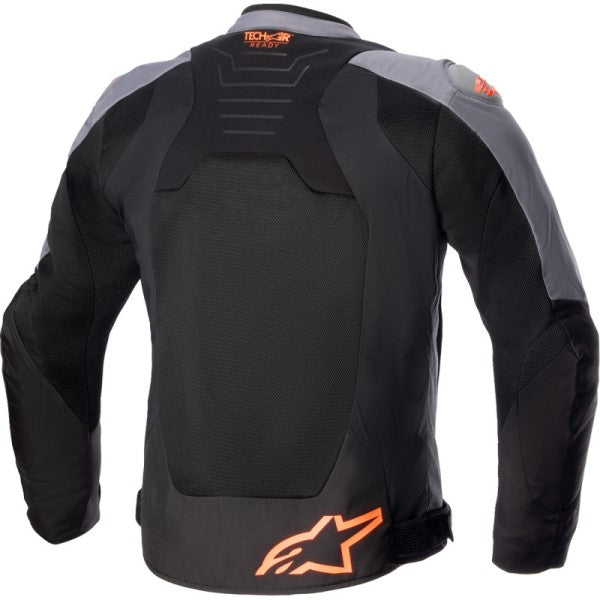 Manteau de Moto Alpinestar SMX Air Gris/Noir/Orange Dos