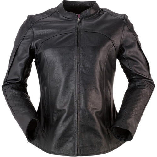 Manteau de Moto 35 Special Femme Noir de devant