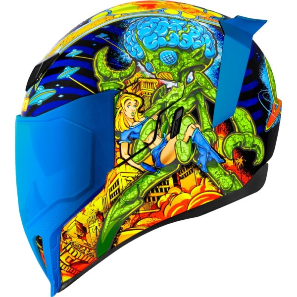 Casque Intégral de Moto Airflite Bugoid Blitz Multicolore de droite