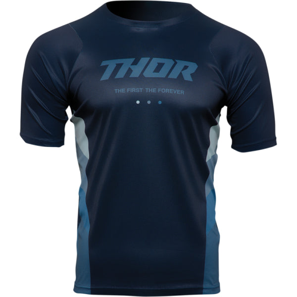 Chandail de Vélo Assist React Thor Bleu Foncé, de face