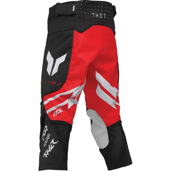 Pantalon de Motocross Launchmode Futura Noir/Rouge Arrière
