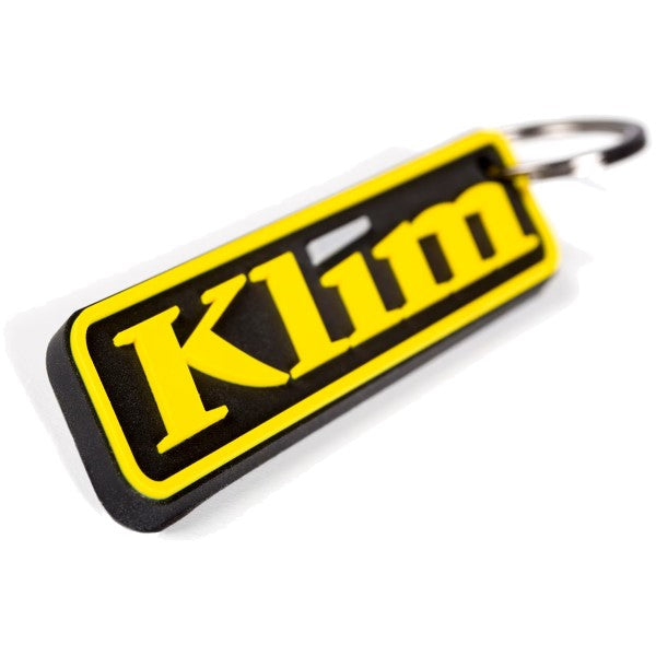 Porte-Clés Logo Klim Haute-Visibilité/Noir incliné de gauche