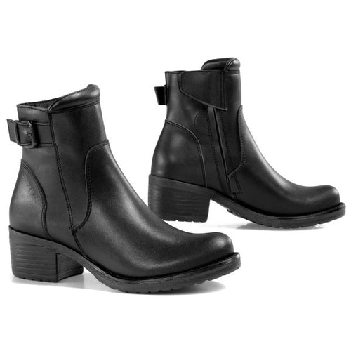 Bottes de Moto Ayda Femme| Noir, de face