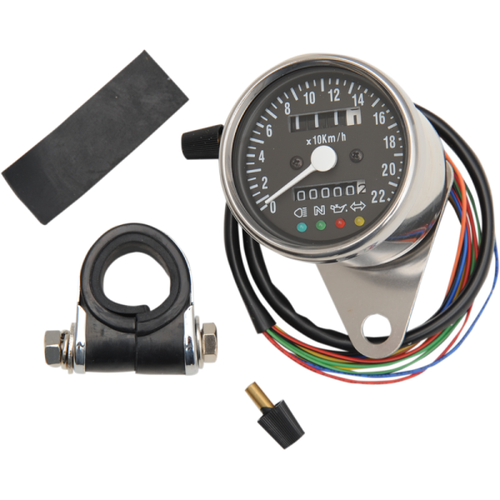 Mini Mechanical Speedometer with LED Indicators