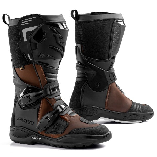 Bottes de Moto Avantour 2 | Noir et marron de côté 