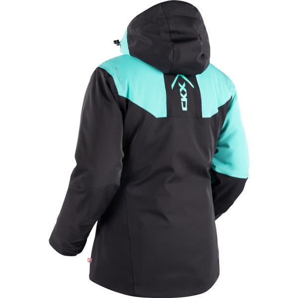 Manteau Alaska pour Femmes Derrière Turquoise