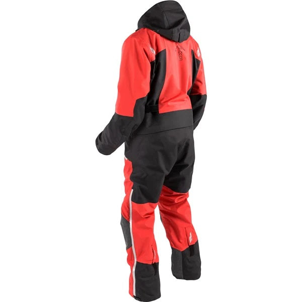 Ensemble de Motoneige Elevation Zero Rouge incliné de dos
