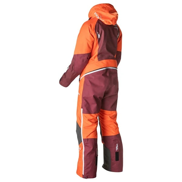 Ensemble de Motoneige Elevation Femme Orange de dos