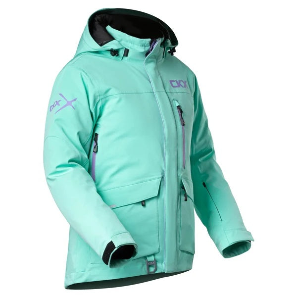 Manteau de Motoneige Kelton Femme Turquoise Avant