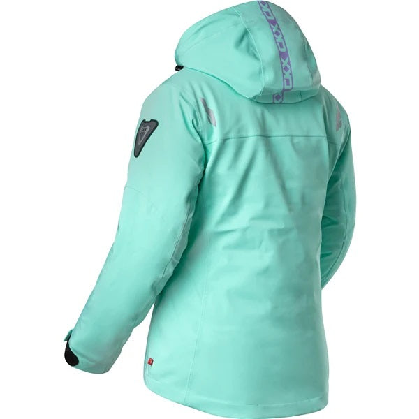 Manteau de Motoneige Kelton Femme Turquoise Derriere