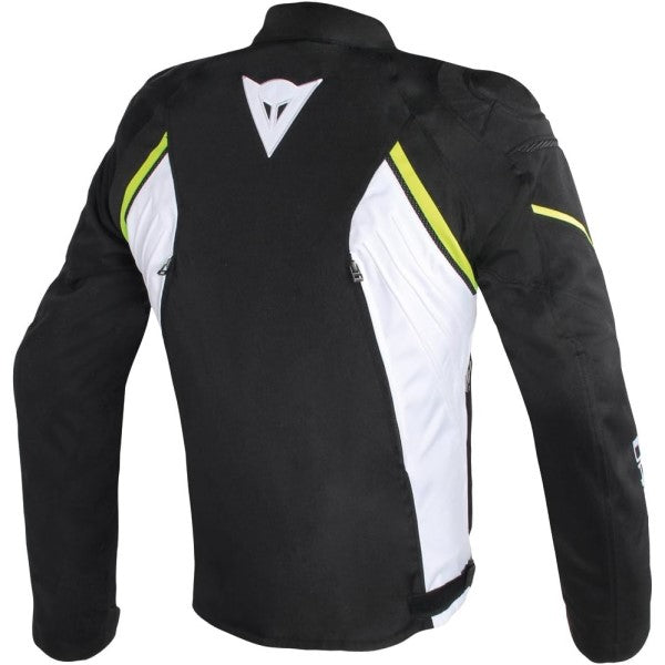 Manteau de Moto Dainese Avro D2 Noir_Blanc_Jaune Dos
