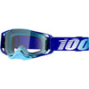 Lunettes de Motocross Armega à Lentille Claire Bleu