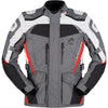 Manteau de Moto Apalaches Noir/Gris/Rouge de face