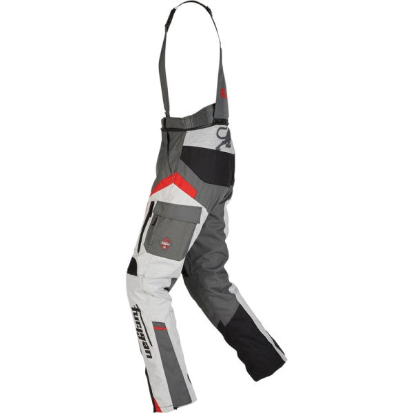 Pantalon de Moto Apalaches Noir/Gris/Rouge de droite