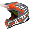 Casque de Motocross Allterra Bulldozer Gris/Orange incliné de droite