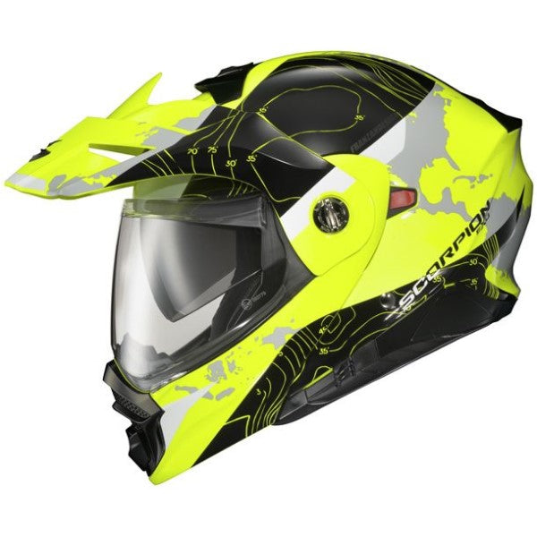 Casque Modulaire de Moto Exo-AT960 Jaune/Noir