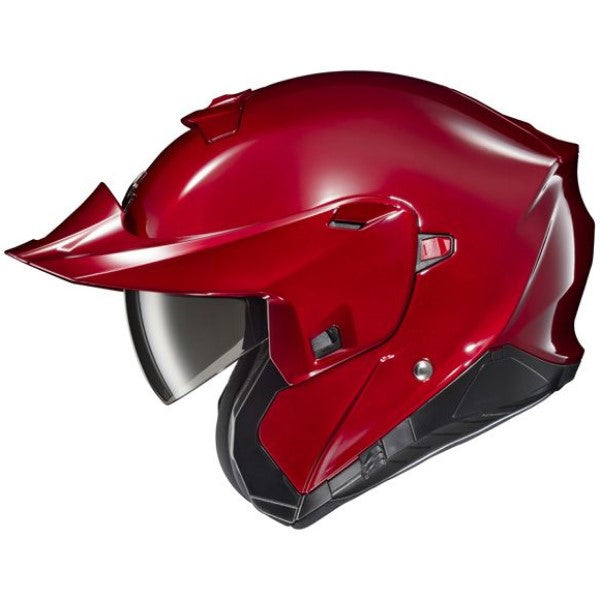 Casque Intégral de Moto Exo-GT930 Transformer Noir/Rouge Sans Visière