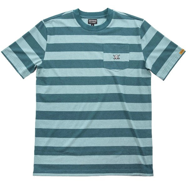 T-Shirt Rufus Yarn Dye Vintage/Fasthouse/bleu de face