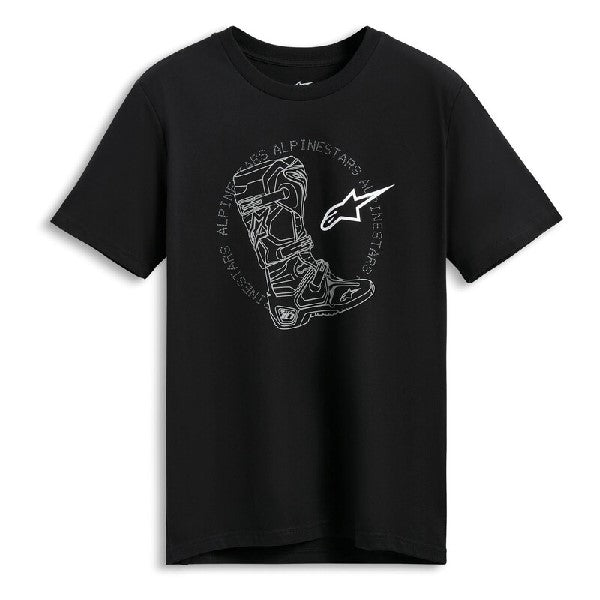 T-Shirt CSF Tech Boot/Alpinestars/Noir